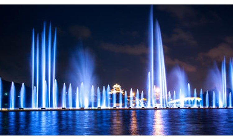 Application of spray cooling system for fountain equipment in summer